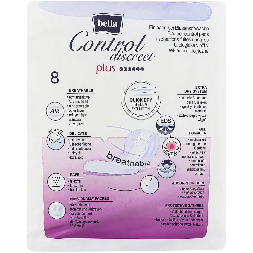 Прокладки урологічні Bella Control Discreet Plus 8 шт. - фото 4
