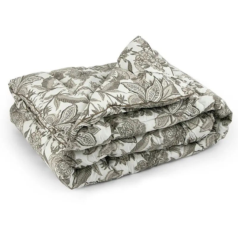 Ковдра Руно - Comfort+ Luxury вовняна бязь всесезонна бежева полуторна 140x205 см 300 гр/м2 (22639)