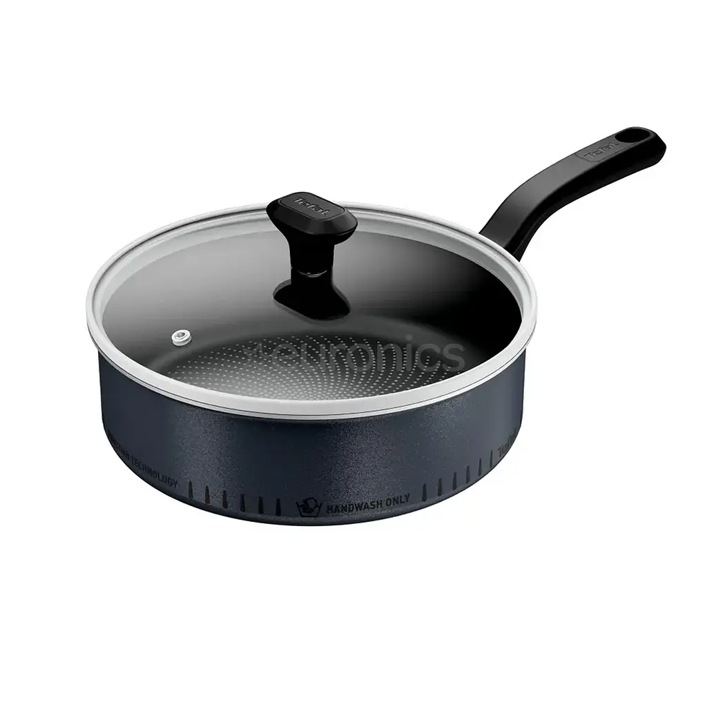Сотейник с крышкой Tefal 24 см. So'Light H0563242 с титановым антипригарным покрытием - фото 4