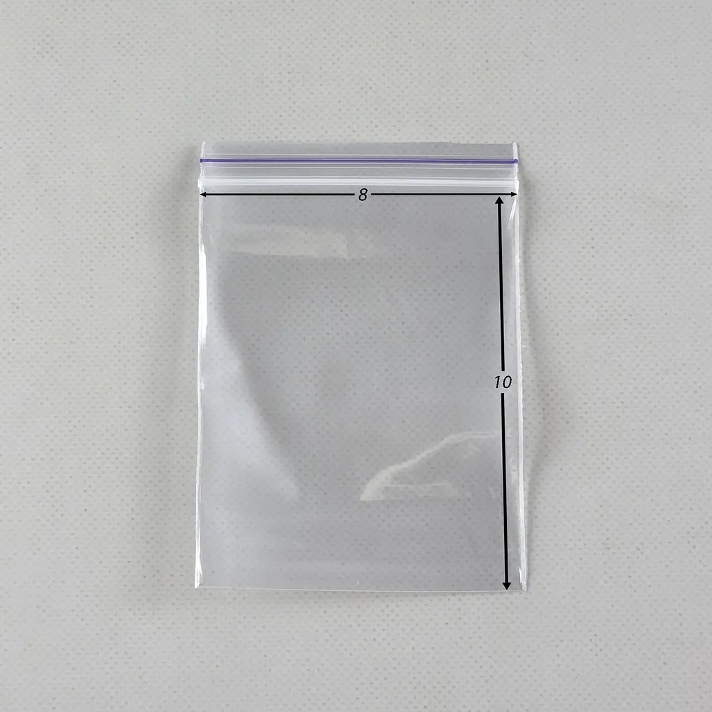 Пакети Zip-Lock прозорі 8x10 см, 100 шт, 100 мкм, поліетиленові пакети із застібкою - фото 2