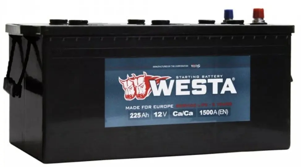 Акумулятор для вантажної техніки WESTA 225 Ah / 1500 A Premium (513x274x237) WPR225 - фото 2