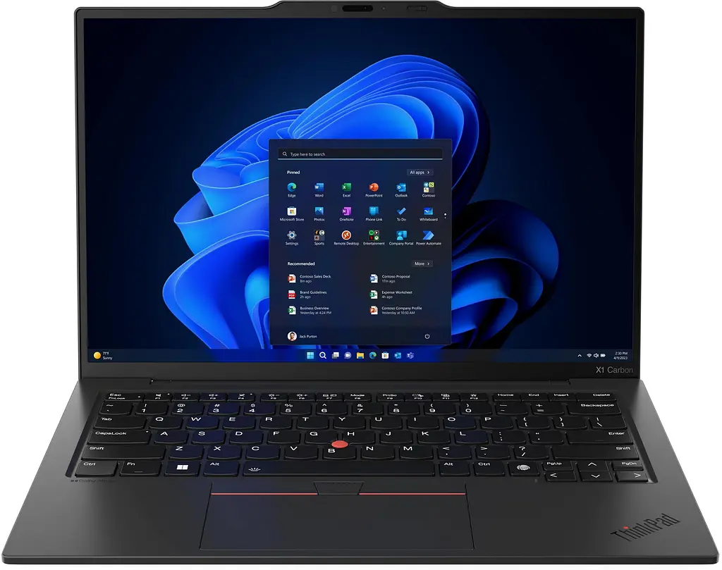 Ноутбук Lenovo ThinkPad X1 Carbon-G12 14 2.8K OLED AG, Intel U7-155U, 32GB, F2TB, UMA, Win11P, чорний (21KC004RRA) - фото 2