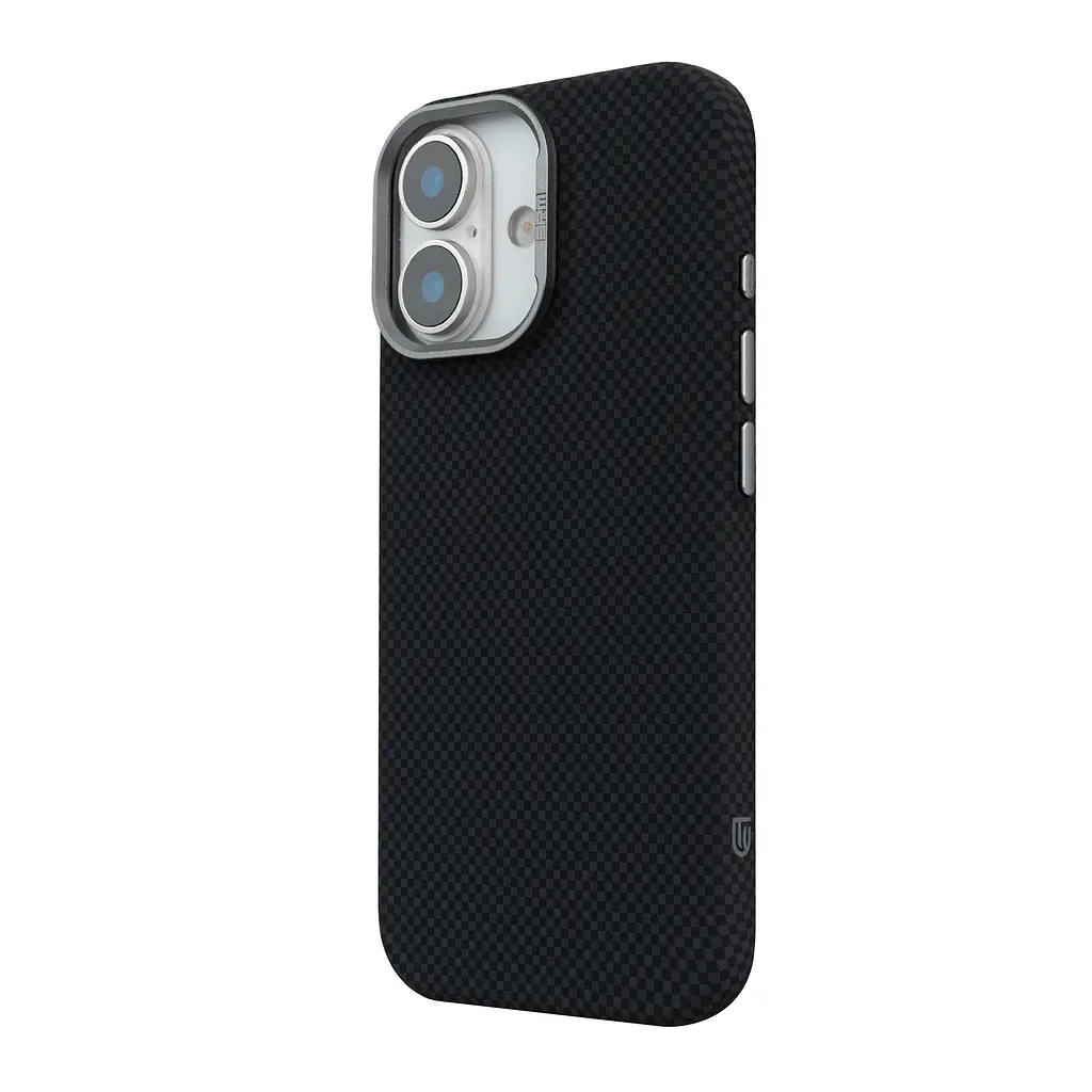 Карбоновый чехол для Apple iPhone 17, LikeCarbon2 MagCase, черный, тонкий защитный чехол-панель из поликарбоната с магнитами N52, MagSafe, противоударный, совместим с беспроводной зарядкой, приподнятые края для защиты камеры, ArmorStandart (ARM88379) - фото 5