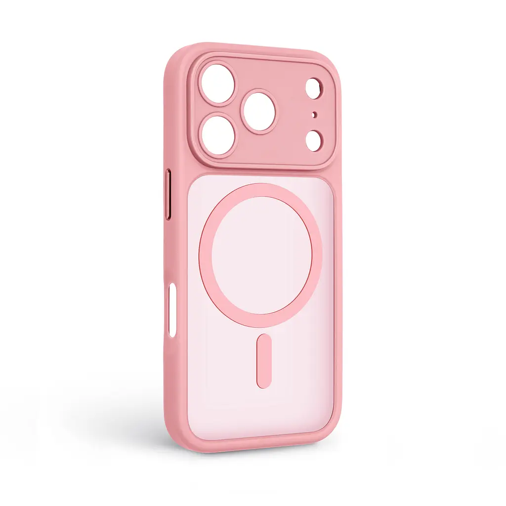 Чехол для Apple iPhone 17 Pro, Lush MagCase, розовый, противоударная панель-накладка из TPU и PC, полупрозрачный чехол с MagSafe (с магнитом), с защитой камеры, поддержка беспроводной зарядки, защита всего корпуса, ArmorStandart (ARM87493) - фото 2