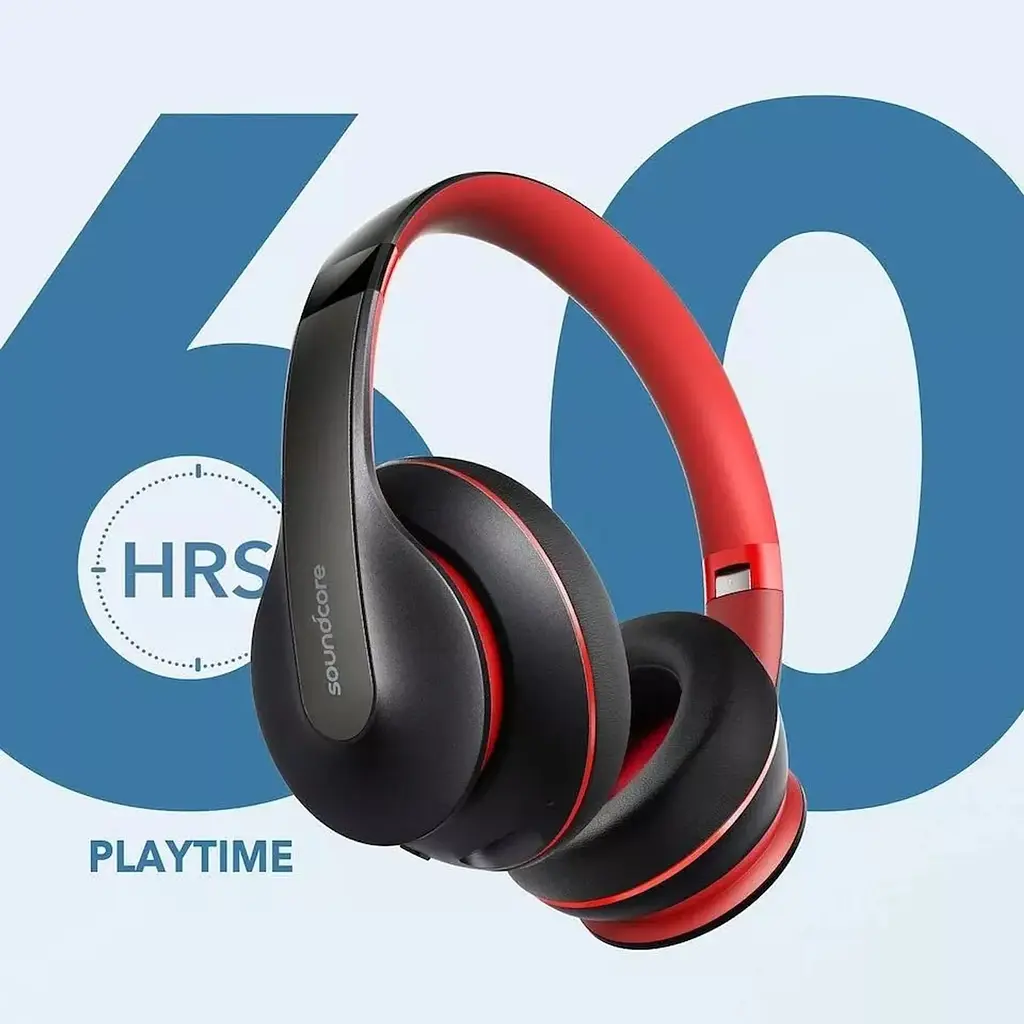 Bluetooth навушники Anker Soundcore Life Q10 black-red - фото 4