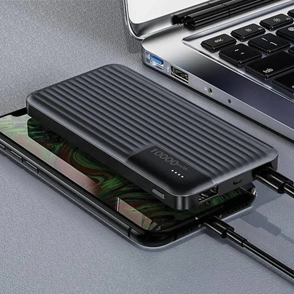Зовнішній акумулятор PowerBank 10000 мА·год, LENYES PX161 / Портативний акумулятор / Повербанк для телефона / УМБ - фото 6