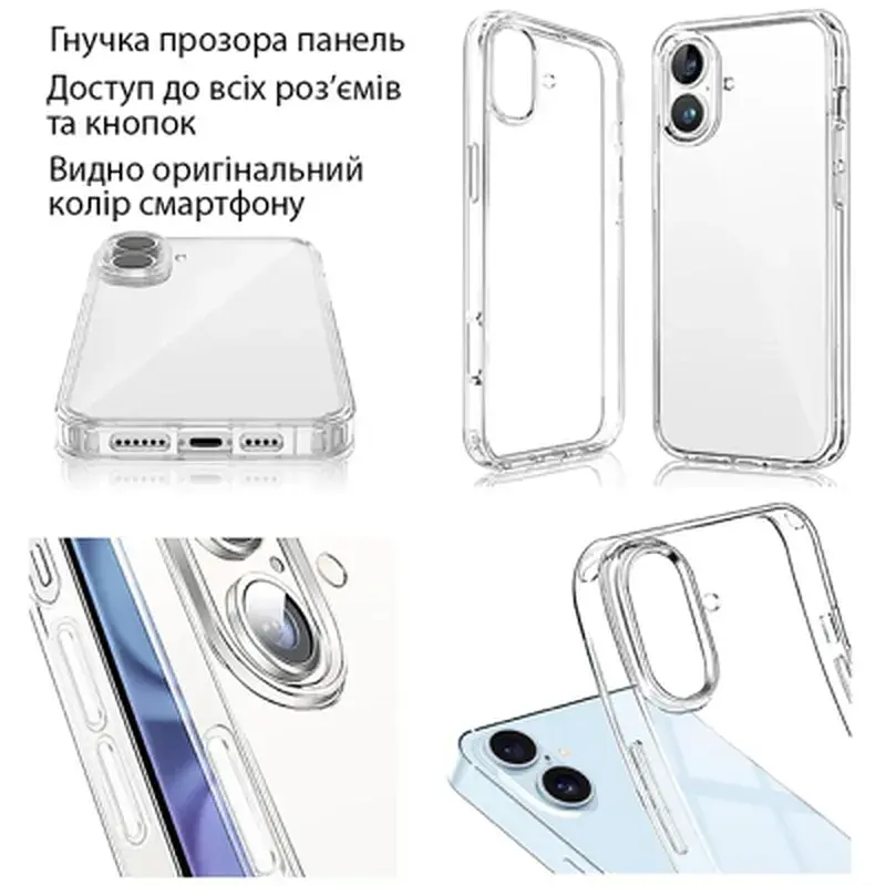 Чохол до мобільного телефона Dengos TPU Motorola G17 / G17 Power Transparent (DG-TPU-TRP-58) - фото 3