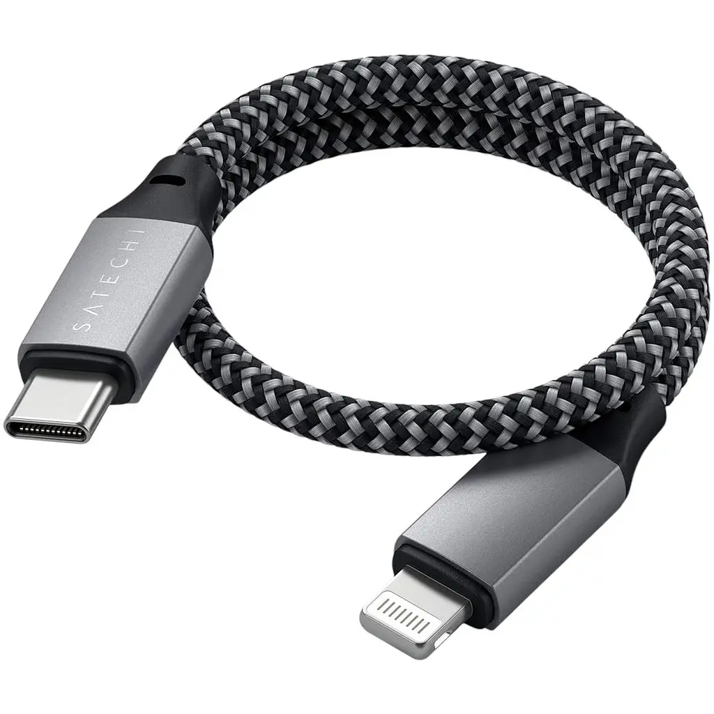 Кабель USB-C to Lightning Satechi Cable Space Gray 0.25 м (ST-TCL10M) - фото 5