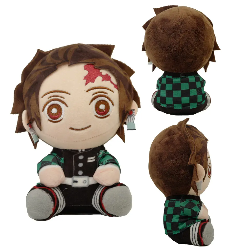 Мягкая игрушка Клинок рассекающий демонов Тандзиро Камадо Demon Slayer Kimetsu no Yaiba Tanjirou 20 см P DS 21 - фото 2