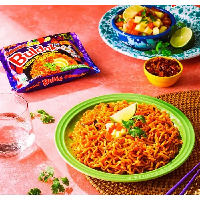 Локшина швидкого приготування Samyang Buldak Habanero Lime Flavour Instant Noodles 135г - фото 6