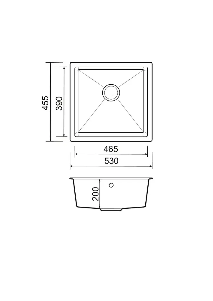 Кухонна мийка Adamant Catalana 530x455x200 Бежевий коричневий 000000957 - фото 3