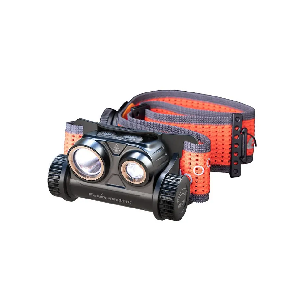 Налобный фонарь для бега Fenix HM65R-DT (Черный) - фото 2