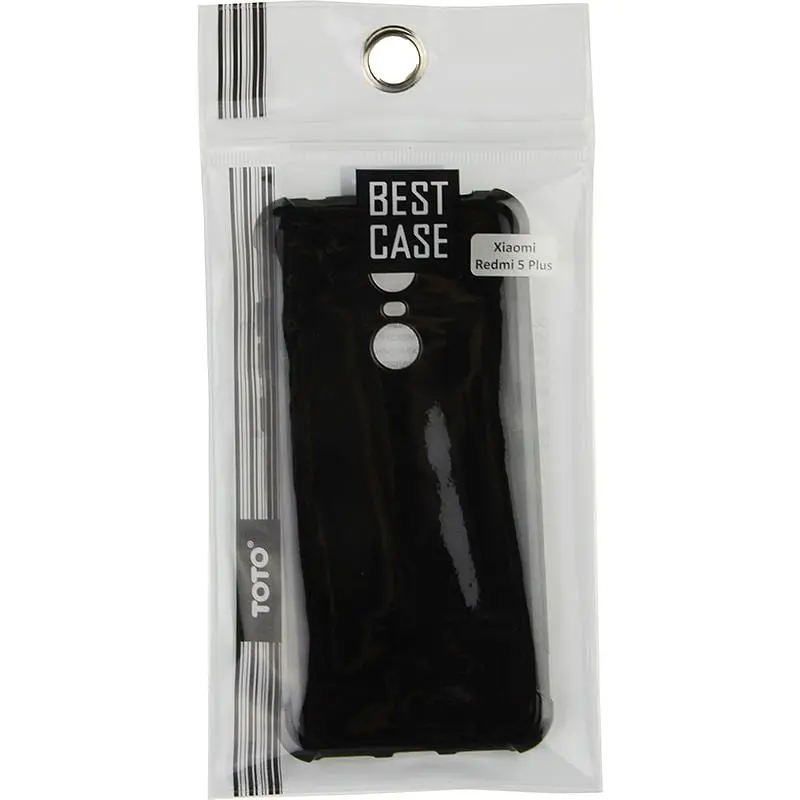 Чохол-накладка Toto Shockproof Crystal TPU Case Xiaomi Redmi 5 Plus Black - фото 2