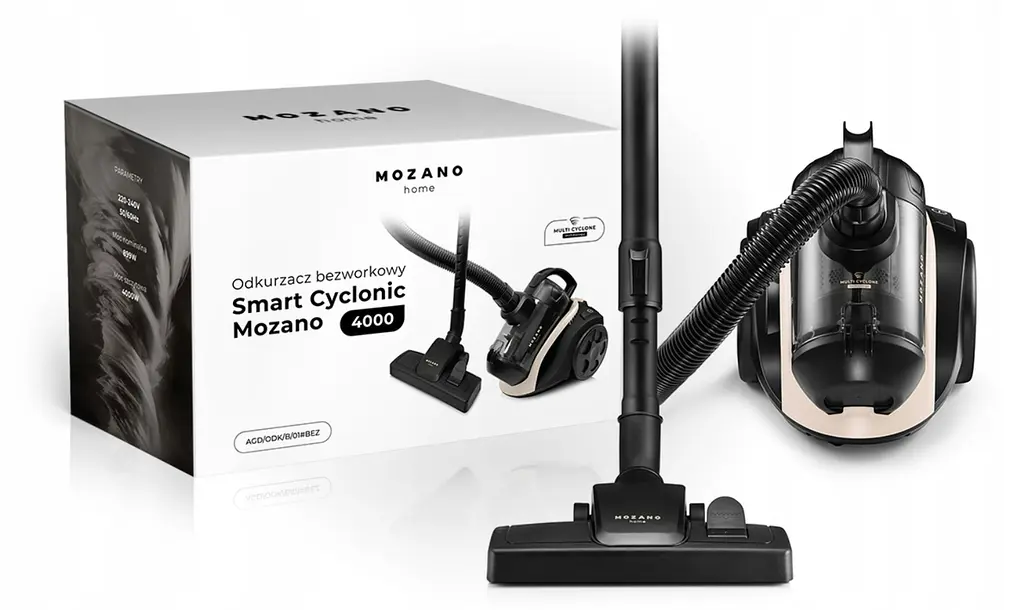Пилосос без мішка Mozano Smart Cyclonic 4000 AGD/ODK/B/01#BEZ - фото 9