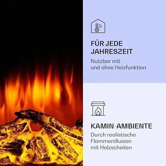 Камін електричний Klarstein Lausanne Lamington (10038005) - фото 6