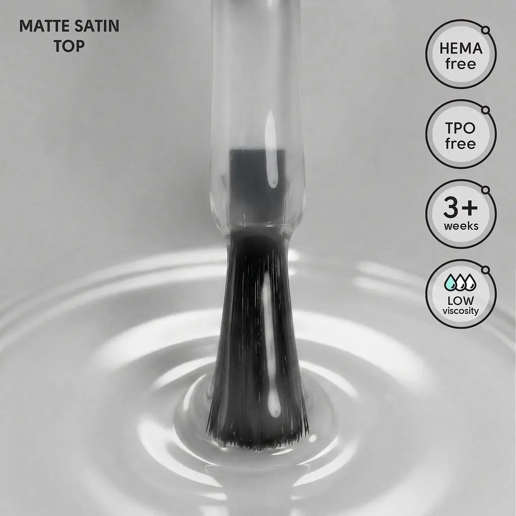 Матовий топ без липкого шару Shelly Matte Satin Top 12 мл - фото 2
