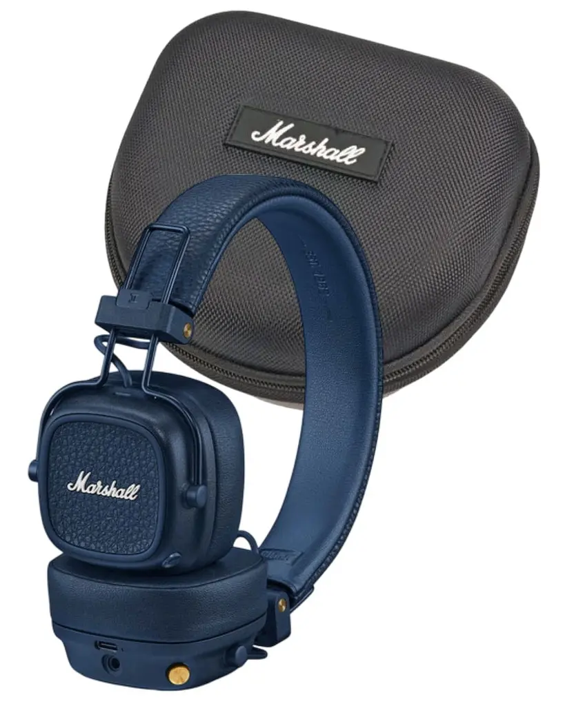 Комплект навушники Marshall Major V Midnight Blue Original + Кейс (Підтримка офіційного додатку)(1008144) - фото 10