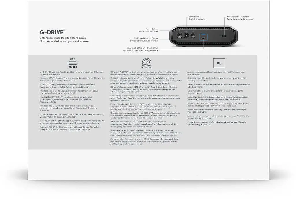 HDD накопичувач SanDisk Professional G-DRIVE 6 ТБ 2022 (SDPHF1A-006T-MBAAD) - фото 7