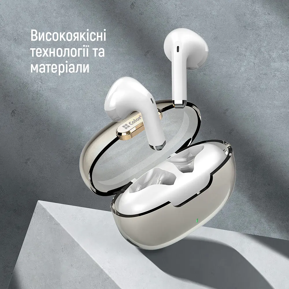 Навушники ColorWay Slim TWS-2 Earbuds White - фото 12