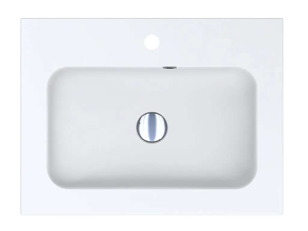 Умивальник Miraggio Della 600 mirasoft 0001016, Білий матовий - фото 3