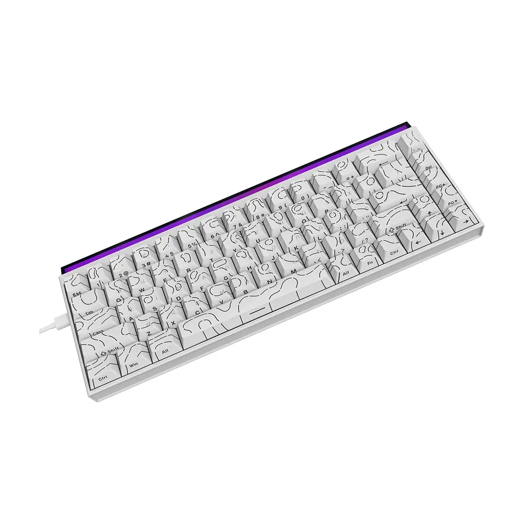Клавіатура Ajazz NK68 Red Switch USB UA White (NK68-R-S-W) - фото 6