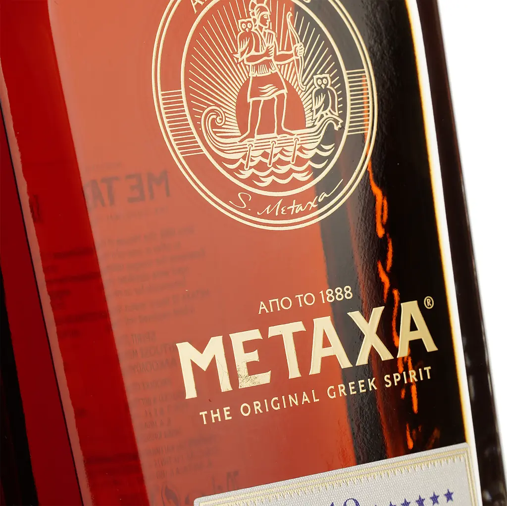 Набор Алкогольный напиток Metaxa 12 зірок 40% 0.7 л + 2 бокала в подарочной упаковке - фото 5
