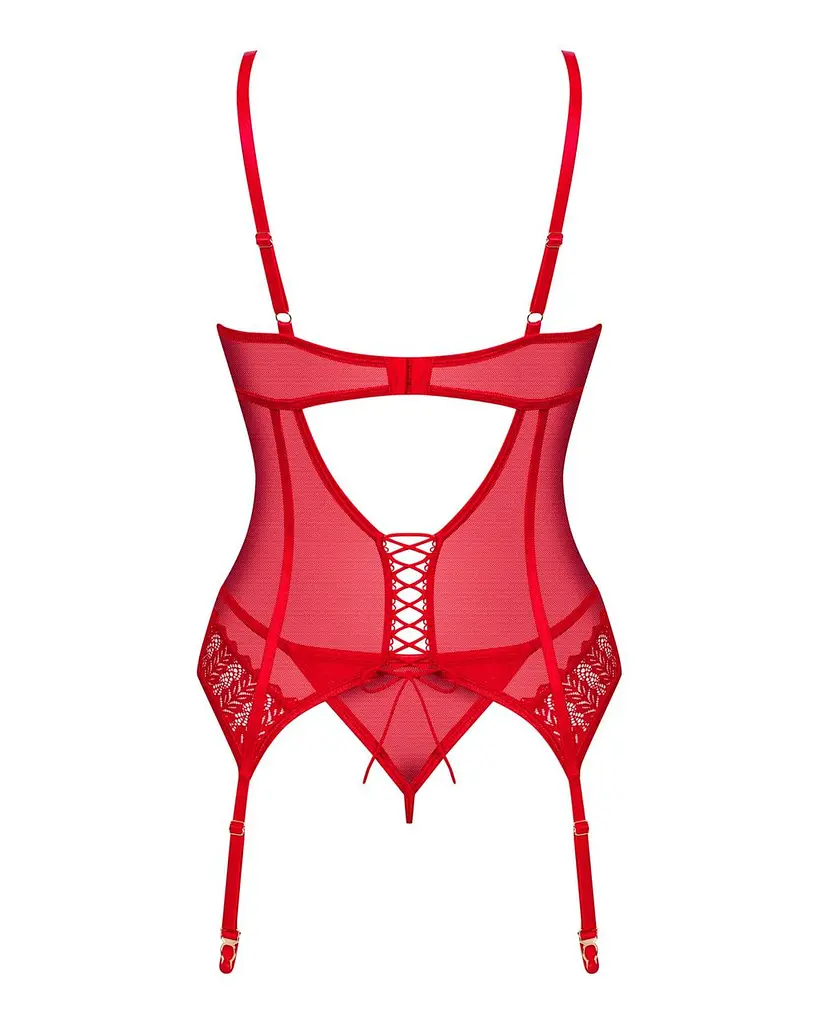 Корсет Obsessive Ingridia corSet & thong XL/2XL - фото 4