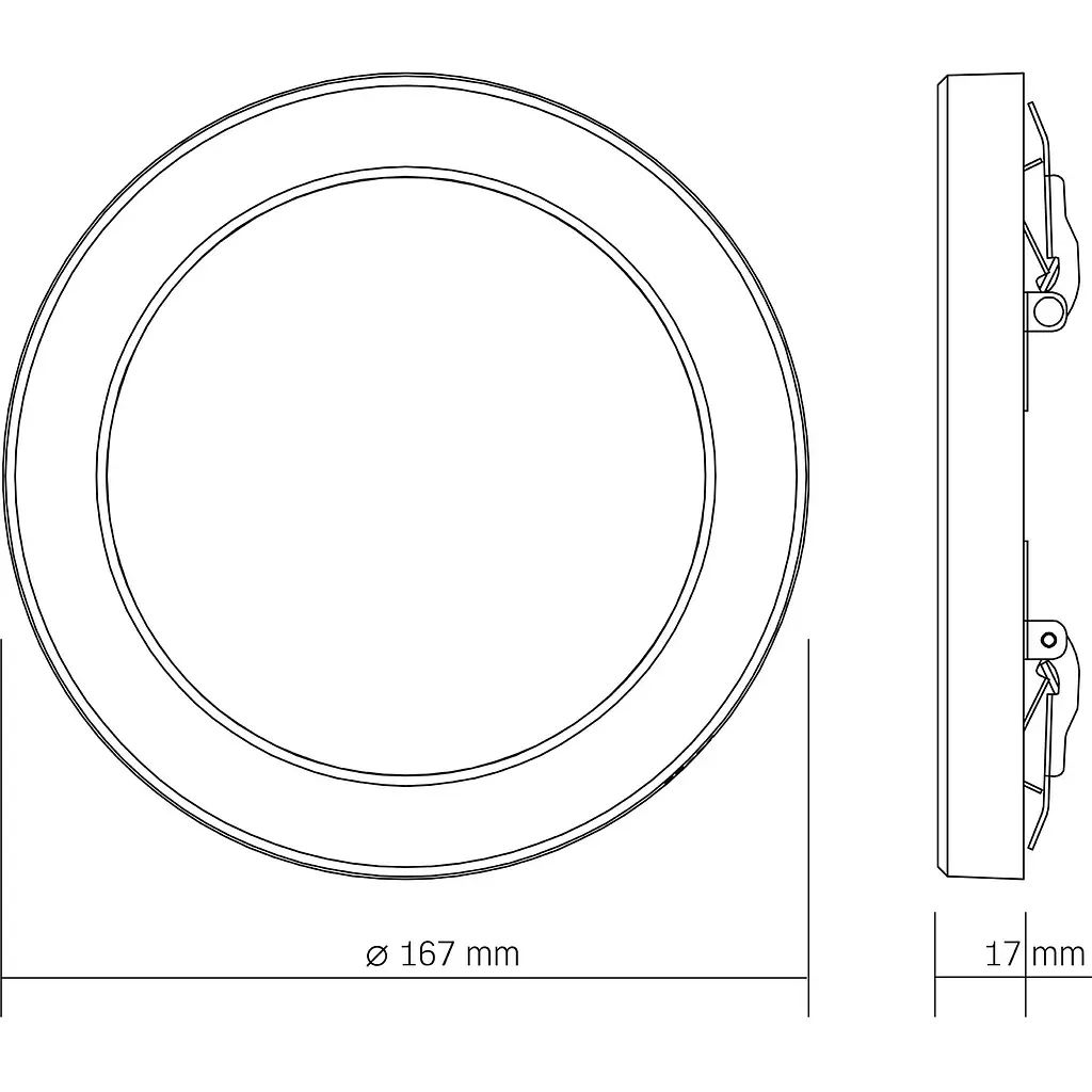 Світильник LED Videx круглий DL6R 12W 3000K-4000K-6500K White (VL-DL6R-12CW) - фото 5