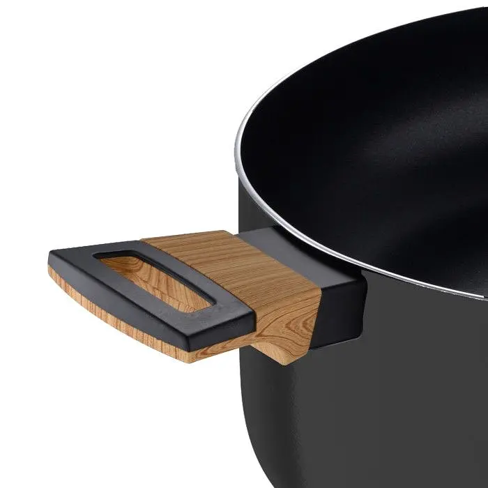 Каструля з кришкою Bergner Earth black 28 см 6 л (BG-32037-BK) - фото 2
