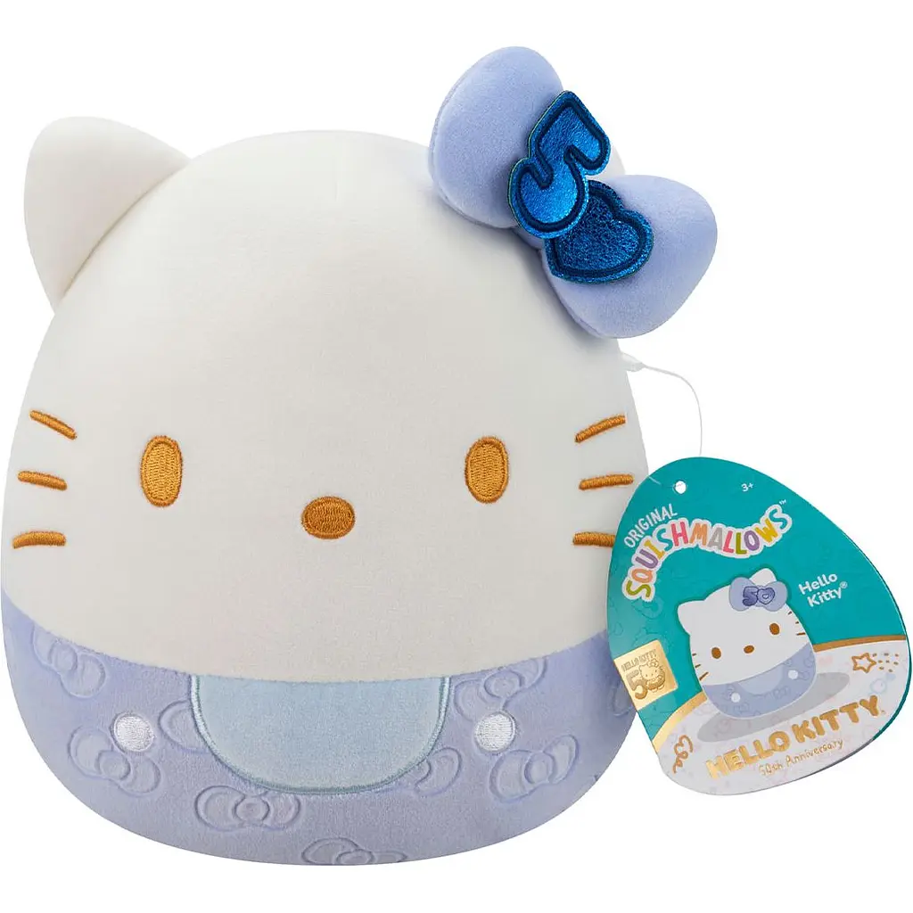 Мягкая игрушка Squishmallows Hello Kitty Хэллоу Китти в синем 20 см (SQSN00500) - фото 7
