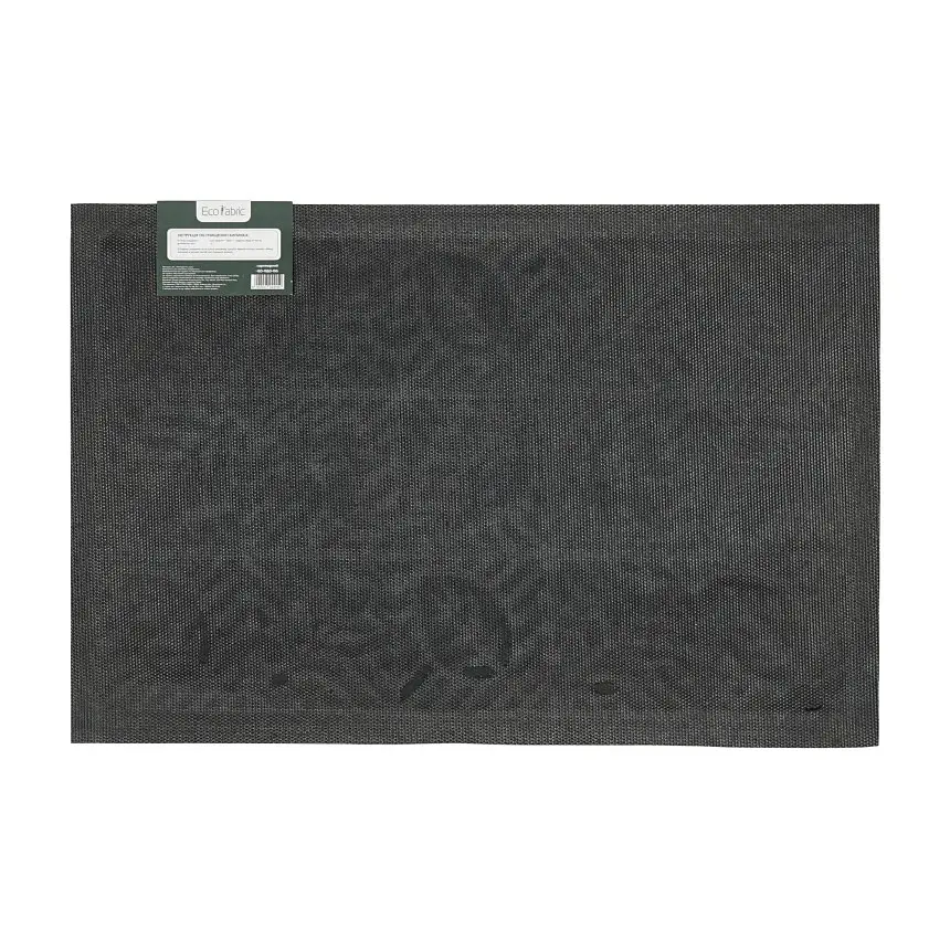 Килимок придверний Eco Fabric Листя з кромкою чорний 40 х 60 см (4060-106) - фото 4