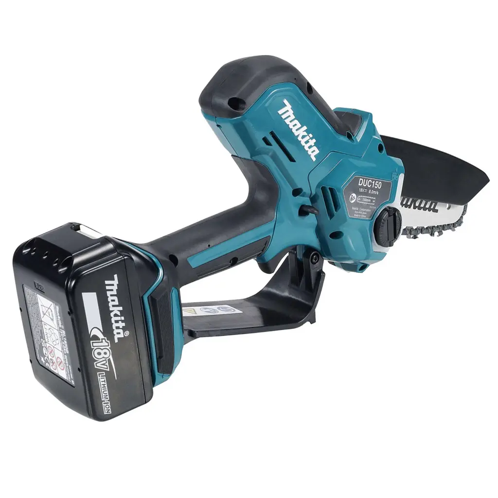 Пила ланцюгова акумуляторна Makita DUC150 BEO1 (15 см, 8 м/с, 320 Вт, BL, LXT, комплект) - фото 3