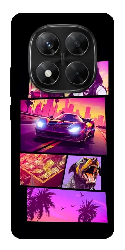 TPU чехол Demsky GTA vibes для Xiaomi Redmi Note 14 Pro 5G