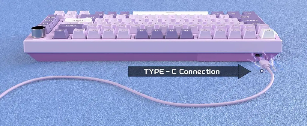 Клавіатура MageGee SKY 81 RGB Violet Switch (6971969727939) Violet (G-000003955) - фото 7