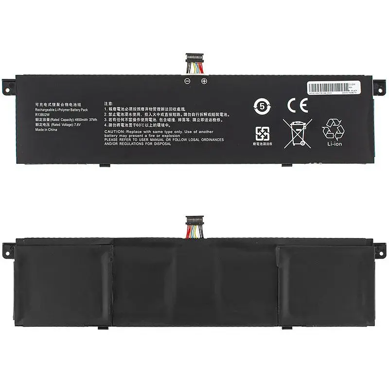 Батарея для ноутбука Xiaomi R13B02W (Mi Book Air 13.3") 7.6V 4850mAh 37Wh Чорний - фото 2