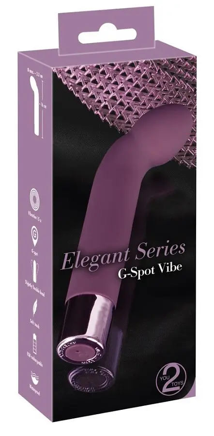 Вібратор You2Toys Elegant Series G-Spot Vibe 16 см фіолетовий - фото 7