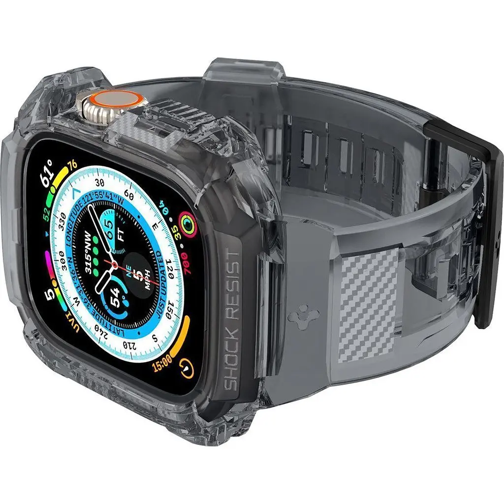 Чохол-ремінець Spigen Rugged Armor Pro для Apple Watch Ultra/Ultra 2 49mm Space Crystal (ACS06028) [149630] - фото 9