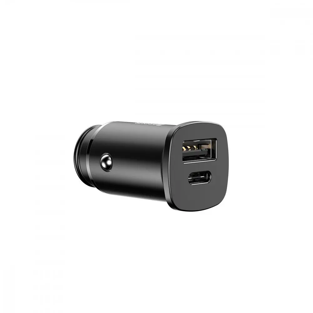 АЗП Baseus Square Metal 30W (Type-C + USB) - фото 4