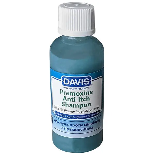 Шампунь Davis PRAMOXINE Anti-Itch Девіс від свербежу для собак і котів (промоксин гідрохлорид 1%), 50 мл (PSHR50)