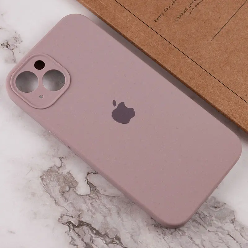 Чохол Silicone Case Full Camera Protective AA Apple iPhone 13 6.1" Сірий / Lavender - фото 4