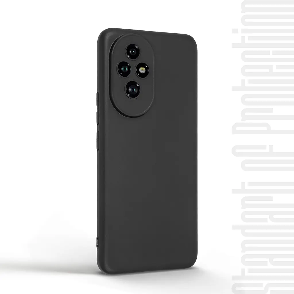 Чехол-накладка для смартфона Honor 200 противоударный, силиконовый, термополиуретановый (ТПУ), с защитой камеры и корпуса, черный, защита всего корпуса, ArmorStandart (ARM80646) - фото 2