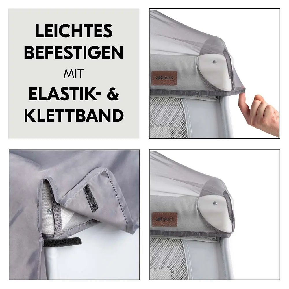 Сітка для дитячого манежу Hauck Travel Bed Canopy Grey, сіра (59920-4) - фото 8