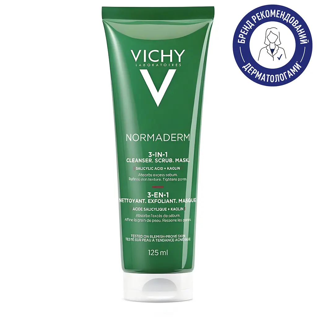Засіб для очищення обличчя Vichy Normaderm 3 в 1 125 мл - фото 2