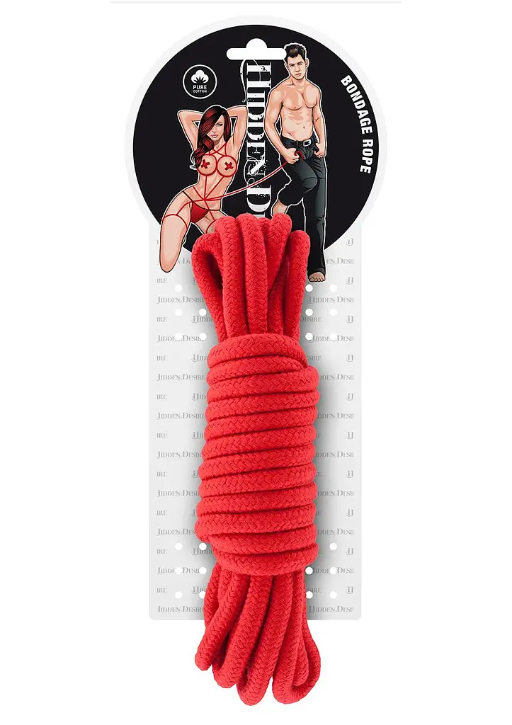 Бондажі/наручники BONDAGE ROPE 5 METER RED SCALA 30-17021-X-RED 98923 - фото 2