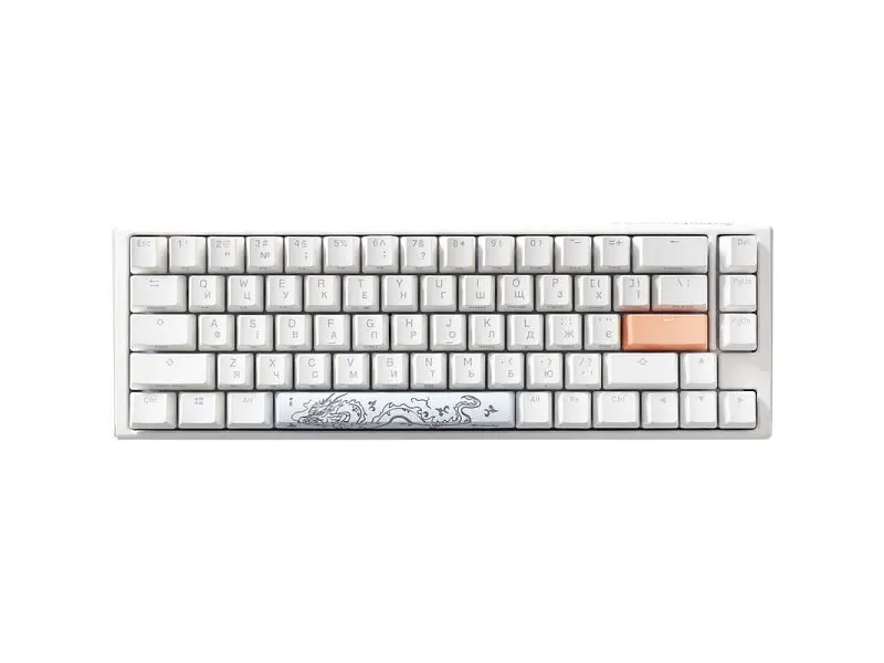 Клавіатура Ducky OnOne 3 SF Cherry MX Brown RGB UA USB White (DKON2167ST-BUAPXPWWWSC1) - фото 2