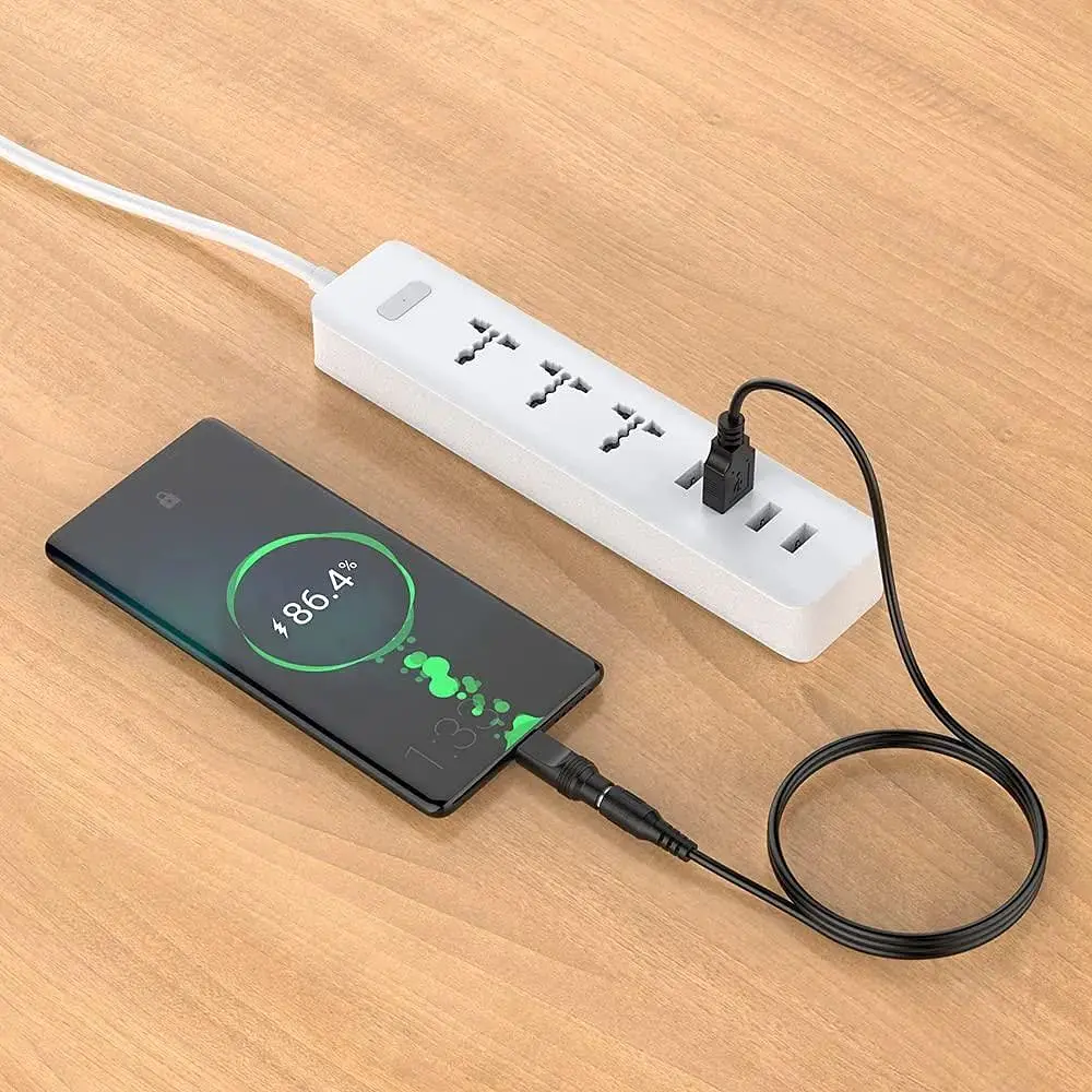 Шнур живлення Liansum USB - DC 5V, DC 5.5x2.1 мм з 10 роз'ємами - фото 4