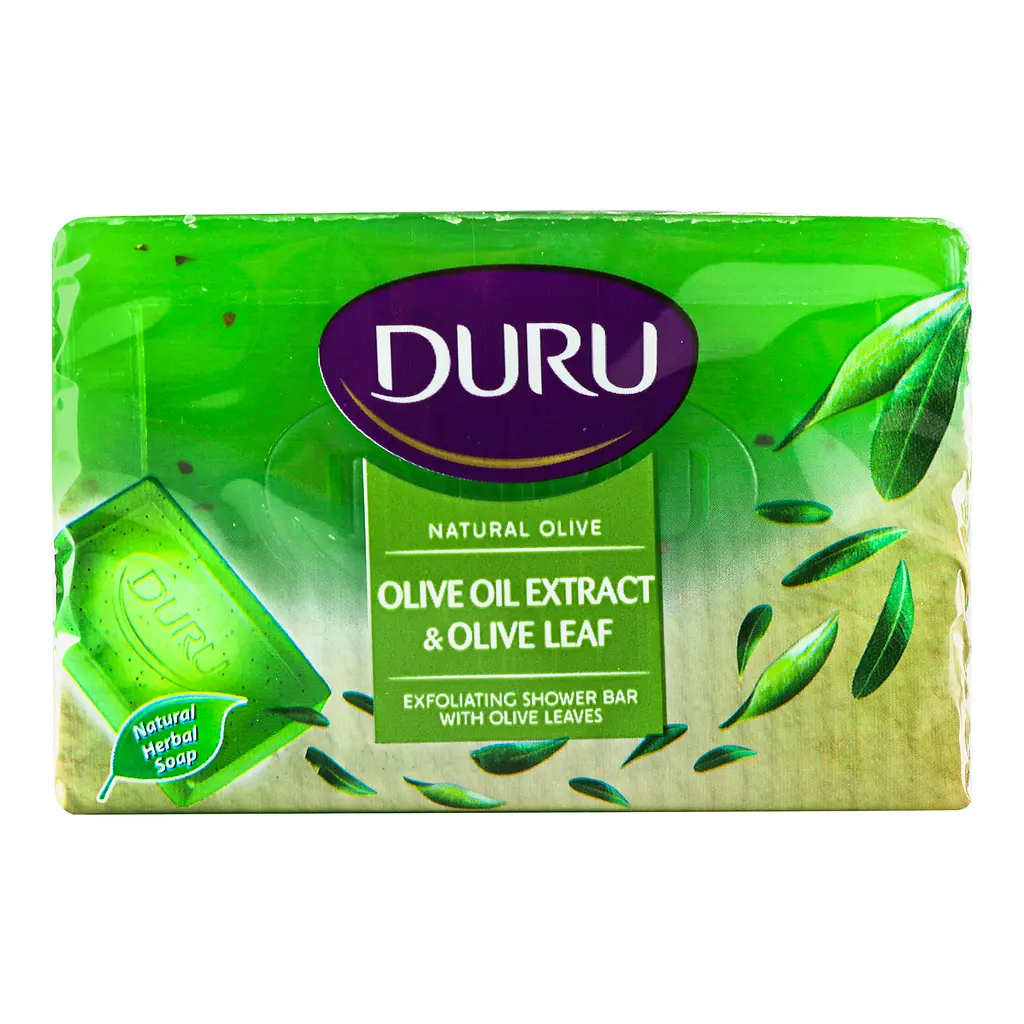 Туалетне мило Duru Natural Olive з екстрактом оливкової олії та з листям оливи 150 г - фото 3