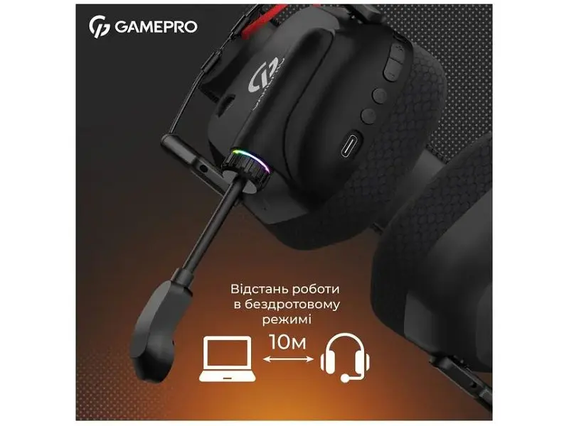 Навушники GamePro Genesis Mercury Pro 3-Mode Black (HSW120B) - фото 9