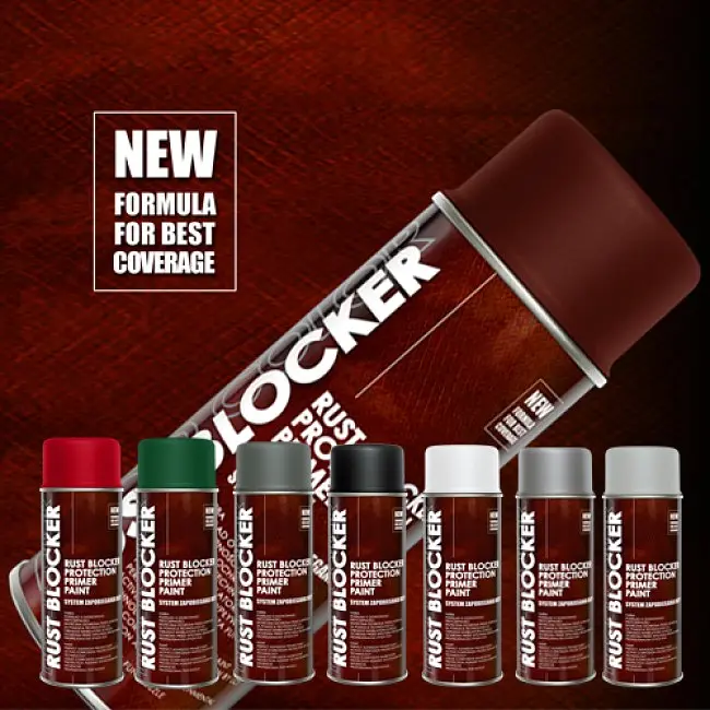 Фарба аерозольна Антиіржа Deco color 4в1 Rust Blocker 400 мл (RAL 3000) Червона - фото 3