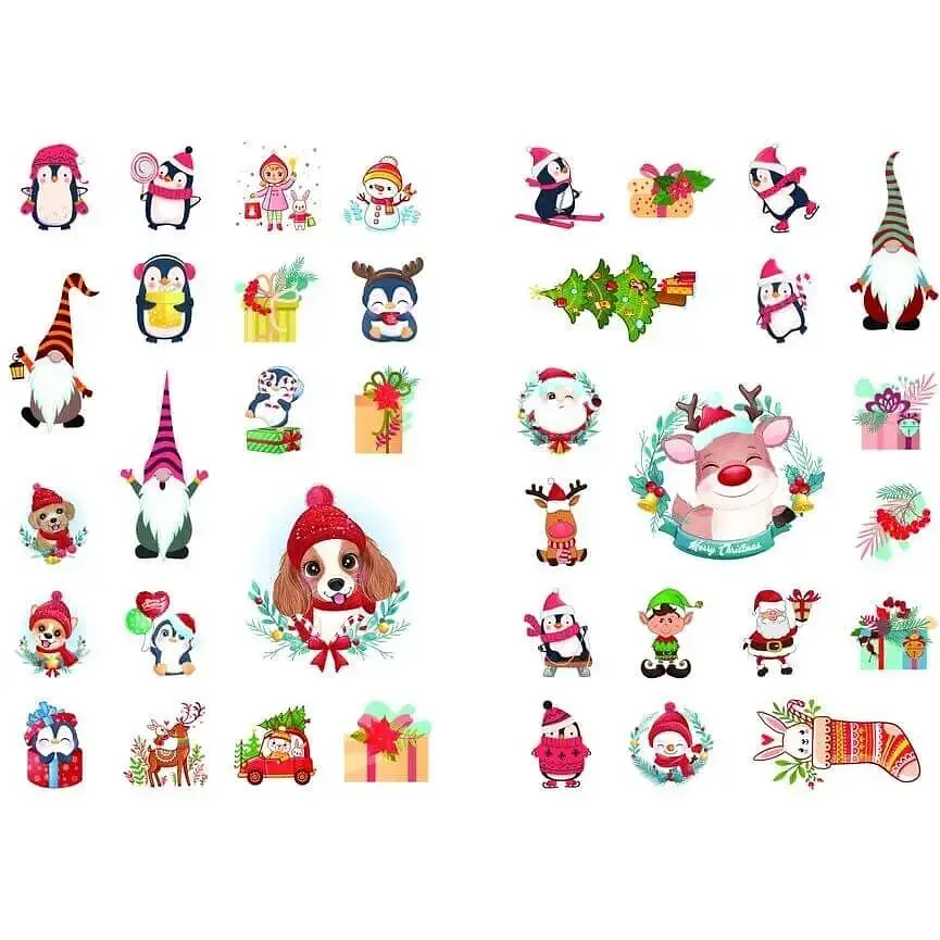 Дитяча книга Талант Веселі забавки для дошкільнят Christmas sticker book Ялинка - Володимир Верховень (9789669359414) - фото 4